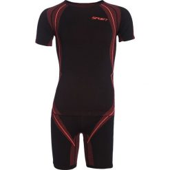 Czarny Komplet Sportowy Aspects. Czarne koszulki męskie Born2be, xl, bez wzorów, z okrągłym kołnierzem, z krótkim rękawem, krótkie. Za 64,99 zł.