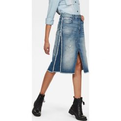 G-Star Raw - Spódnica. Szare spódniczki damskie G-Star RAW, na co dzień, bez wzorów, z bawełny, retro, z podwyższonym stanem, midi, proste. Za 469,90 zł.