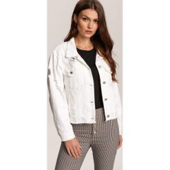 Biała Kurtka Charnys. Białe kurtki damskie Renee, s, bez wzorów, z jeansu, bez kaptura. Za 179,99 zł.
