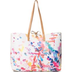 Desigual Confetti Seattle Torebka Biały Brązowy Wielokolorowy. Pomarańczowe torebki klasyczne damskie Desigual, bez wzorów, z materiału, bez dodatków. Za 378,95 zł.