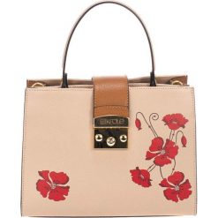 Torebki klasyczne damskie: Skórzana torebka w kolorze taupe – (S)26 x (W)32 x (G)13 cm