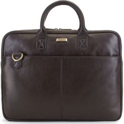 Torba na laptopa. Czarne torby męskie skórzane Wittchen, w paski, ze skóry, eleganckie. Za 799,90 zł.