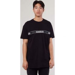 T-SHIRT SAGAR BLACK. Czarne t-shirty męskie Napapijri. Za 127,49 zł.