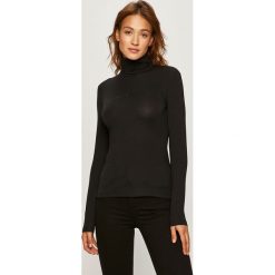 Calvin Klein Jeans - Longsleeve. Czarne t-shirty damskie Calvin Klein Jeans, s, bez wzorów, z elastanu, casualowe, z golfem. Za 269,90 zł.