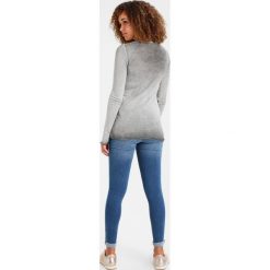 Bluzki asymetryczne: Rich & Royal NEW VINTAGE LONGSLEEVE Bluzka z długim rękawem grey melange