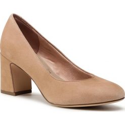 Półbuty TAMARIS - 1-22402-25 Nude Suede 252. Brązowe półbuty damskie Tamaris, bez wzorów, z zamszu, bez obcasa, na obcasie, bez zapięcia. Za 259,00 zł.