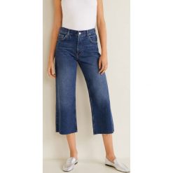 Mango - Jeansy Minimal. Zielone jeansy damskie relaxed fit marki Mango. W wyprzedaży za 69,90 zł.