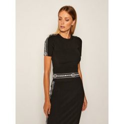 Sweter MICHAEL Michael Kors Logo Stripe MU06PBYBVC. Czarne swetry damskie MICHAEL Michael Kors, s, bez wzorów, klasyczne, bez rękawów, bez kaptura. Za 619,00 zł.