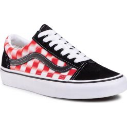 Tenisówki VANS - Old Skool VN0A4U3B17Z1 (Blur Check) True Wht/Red. Czarne trampki i tenisówki damskie Vans, bez wzorów, ze skóry, bez zapięcia. Za 339,00 zł.