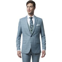 Marynarka enrico niebieski slim fit. Niebieskie marynarki męskie Recman, m, bez wzorów. Za 549,00 zł.