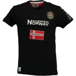 Geographical Norway Koszulka Męska Jayfour S Czarny. Czarne koszulki męskie marki Geographical Norway, s, z nadrukiem. Za 89,00 zł.