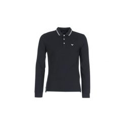 Koszulki polo z długim rękawem Emporio Armani TEWA. Czarne koszulki męskie Emporio Armani, s, bez wzorów, z długim rękawem. Za 424,20 zł.