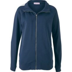 Bluzy damskie: Bluza rozpinana z długim rękawem, z kolekcji Maite Kelly bonprix ciemnoniebiesko-biały