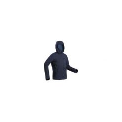 Kurtka softshell trekkingowa - TREK 900 WINDWARM męska. Niebieskie kurtki męskie FORCLAZ, s, bez wzorów, z elastanu, bez kaptura. Za 299,99 zł.