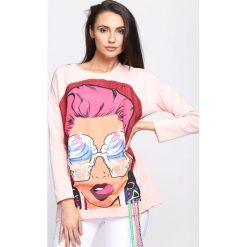 Różowa Bluza Paramore. Różowe bluzy damskie z nadrukiem marki Born2be, uniwersalny. Za 59,99 zł.
