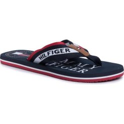 Japonki TOMMY HILFIGER - Maritime Beach Sandal FM0FM02693 Desert Sky DW5. Niebieskie klapki męskie TOMMY HILFIGER, bez wzorów, ze skóry. Za 159,00 zł.