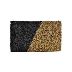 Puzderka: Kopertówka w kolorze czarno-złotym – (D)25 x (S)15 cm