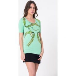 T-shirty damskie: T-shirt w kolorze miętowym