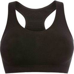 Biustonosz bustier sportowy "LEVEL 1" bonprix czarny. Czarne biustonosze sportowe damskie bonprix, s, bez wzorów, na fitness i siłownię. Za 32,99 zł.
