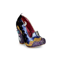 Czółenka Irregular Choice ARABIAN NIGHTS. Niebieskie czółenka damskie Irregular Choice, bez wzorów, bez obcasa. Za 794,25 zł.