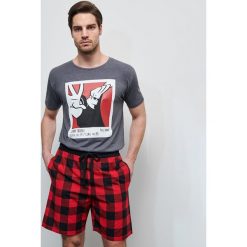 Piżama Johnny Bravo - Szary. Szare piżamy męskie Reserved, s, bez wzorów, bez rękawów. Za 79,99 zł.