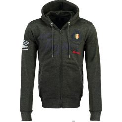 Bluza "Falluan" w kolorze antracytowym. Szare bluzy męskie Geographical Norway Men, s, z nadrukiem, z kapturem, bez rękawów, bez kaptura. W wyprzedaży za 130,95 zł.