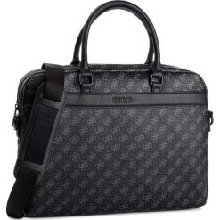 Torba na laptopa GUESS - 4gsport HM6695 POL93 BLA. Czarne torby męskie skórzane Guess, z aplikacjami, ze skóry ekologicznej. Za 679,00 zł.