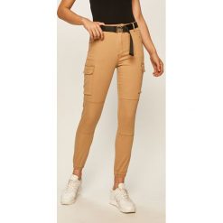 Tally Weijl - Spodnie. Brązowe spodnie damskie TALLY WEIJL, w paski, z elastanu. Za 149,90 zł.