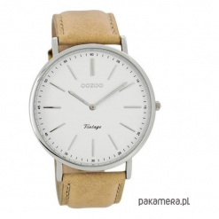 Zegarek OOZOO C7305 camel/white. Brązowe zegarki męskie Pakamera. Za 289,00 zł.
