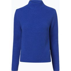 Marie Lund - Sweter damski – Coordinates, niebieski. Niebieskie swetry klasyczne damskie Marie Lund, xxl, z dzianiny, ze stójką. Za 229,95 zł.