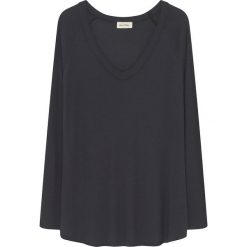 Koszulka w kolorze antracytowym. Szare koszulki damskie American Vintage, s, bez wzorów, bez kołnierzyka, bez rękawów. W wyprzedaży za 109,95 zł.