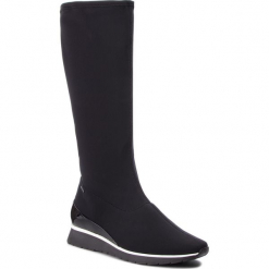 Kozaki HÖGL - GORE-TEX 6-103728 Black 0100. Czarne buty zimowe damskie HÖGL, z gore-texu, przed kolano, na wysokim obcasie. Za 649,00 zł.