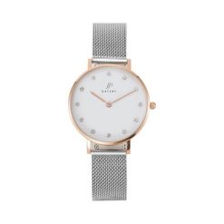 Zegarek JP Gatsby Zegarek damski Aiolith Rose Gold White / Silver JPG1025 uniwersalny. Szare zegarki damskie JP Gatsby. Za 359,10 zł.