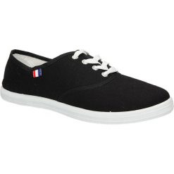 Trampki american ca283-05570. Czarne trampki i tenisówki damskie American, bez wzorów, z materiału, bez zapięcia. Za 19,99 zł.