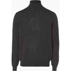 Andrew James - Sweter męski z czystego kaszmiru, szary. Szare swetry męskie marki Andrew James, xxl, bez wzorów, z kaszmiru, z golfem, bez kaptura. Za 599,95 zł.