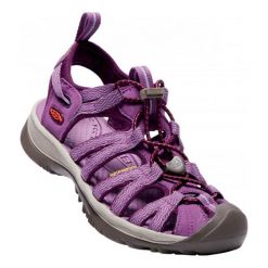 Keen Sandały Damskie Whisper W Grape Kiss/Grape Wine Us 7,5 (38 Eu). Pomarańczowe sandały damskie marki Keen, bez wzorów, sportowe, bez obcasa, bez zapięcia, trekkingowe. W wyprzedaży za 269,00 zł.