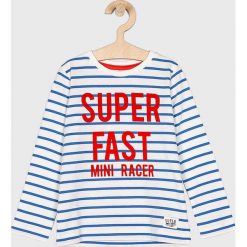 Name it - Longsleeve dziecięcy 92-128 cm. Niebieskie t-shirty chłopięce marki Name it, bez wzorów, z bawełny, z długim rękawem. Za 59,90 zł.