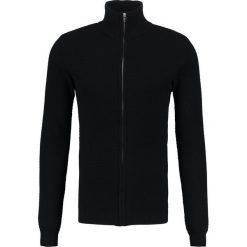 Swetry rozpinane męskie: Solid GANADA Kardigan black