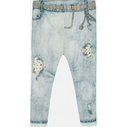 Mayoral - Legginsy dziecięce 68-98 cm. Niebieskie spodnie dziewczęce Mayoral, bez wzorów, z elastanu. Za 84,90 zł.
