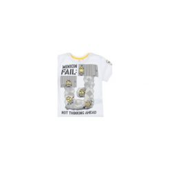 T-shirt krótki rękaw chłopięcy z printem Minionki. Szare t-shirty chłopięce z krótkim rękawem marki TXM, z motywem z bajki. Za 11,99 zł.