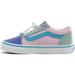 Vans tenisówki dziewczęce UY Old Skool 32 różowe. Różowe trampki dziewczęce Vans, bez wzorów, ze skóry, bez zapięcia. Za 209,00 zł.