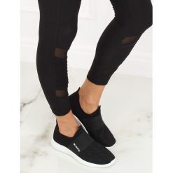 Buty sportowe czarne I-15 BLACK. Czarne buty sportowe damskie obuwie damskie, z tkaniny. Za 60,75 zł.