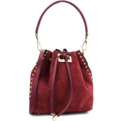 Torebka CREOLE - K10506 Bordo. Czerwone torebki klasyczne damskie marki Creole, bez wzorów, ze skóry, bez dodatków. W wyprzedaży za 179,00 zł.