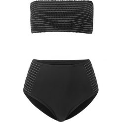 Bikini bandeau (2 części) bonprix czarny. Czarne stroje kąpielowe damskie bonprix, bez wzorów. Za 79,99 zł.