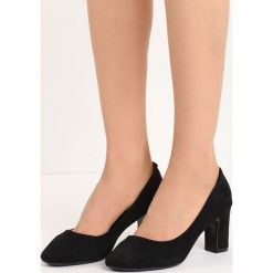 Czarne Czółenka Marry Me. Czarne buty ślubne damskie marki Born2be, na niskim obcasie, na słupku. Za 69,99 zł.