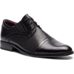 Półbuty LASOCKI FOR MEN - MB-KRIS-02 Black 1. Czarne buty wizytowe męskie Lasocki For Men, ze skóry, bez zapięcia. Za 199,99 zł.