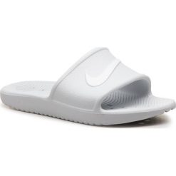 Klapki NIKE - Kawa Shower 832655 010 Pure Platinum/White. Białe klapki damskie Nike, z tworzywa sztucznego. Za 94,00 zł.
