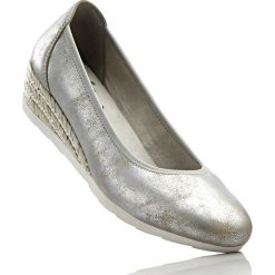 Czółenka: Wygodne espadryle na koturnie bonprix srebrny