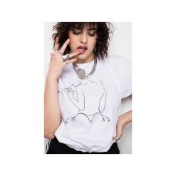 NO SHAME WHITE T-SHIRT. Białe t-shirty damskie Rest_factory, s, bez wzorów, bez kołnierzyka. Za 71,92 zł.
