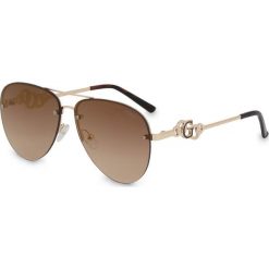 Guess Jeans - Okulary. Pomarańczowe okulary przeciwsłoneczne damskie Guess Jeans. Za 499,90 zł.